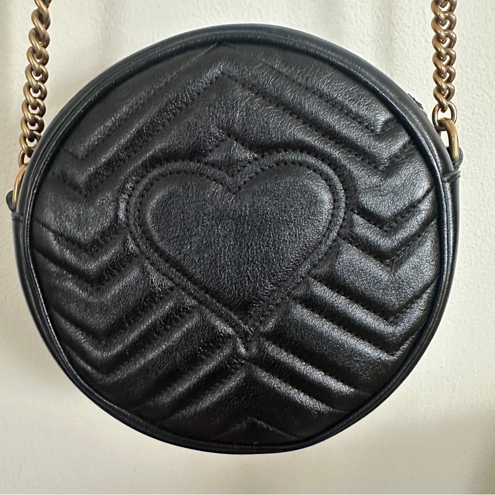 Gucci Azalea Matelasse Marmont Round Shoulder Bag - Picture 6 of 12